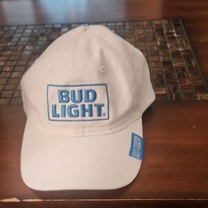 Bud Light White and Blue Men's Hat